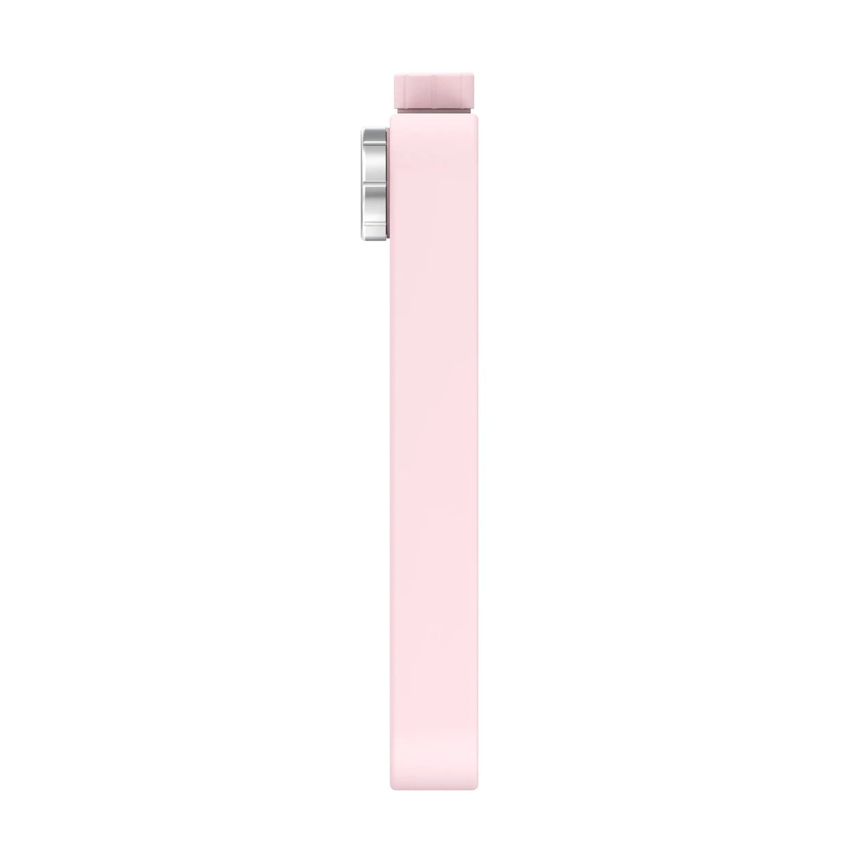SideFill Version f in Saint Rose von der Seite – die flache Bauform ist gut erkennbar